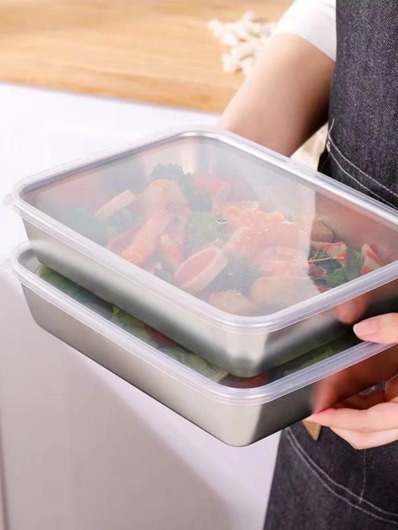 Stainless Steel Crisper Food Container