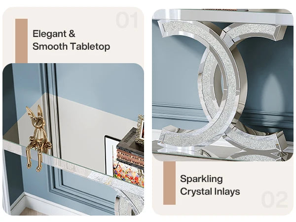Modern Gold Entryway Table