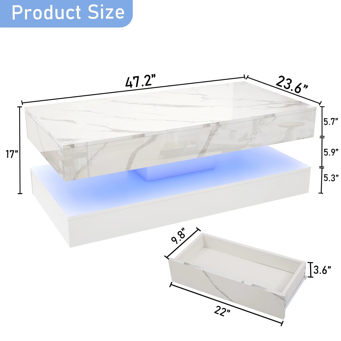 Modern LED Coffee Table