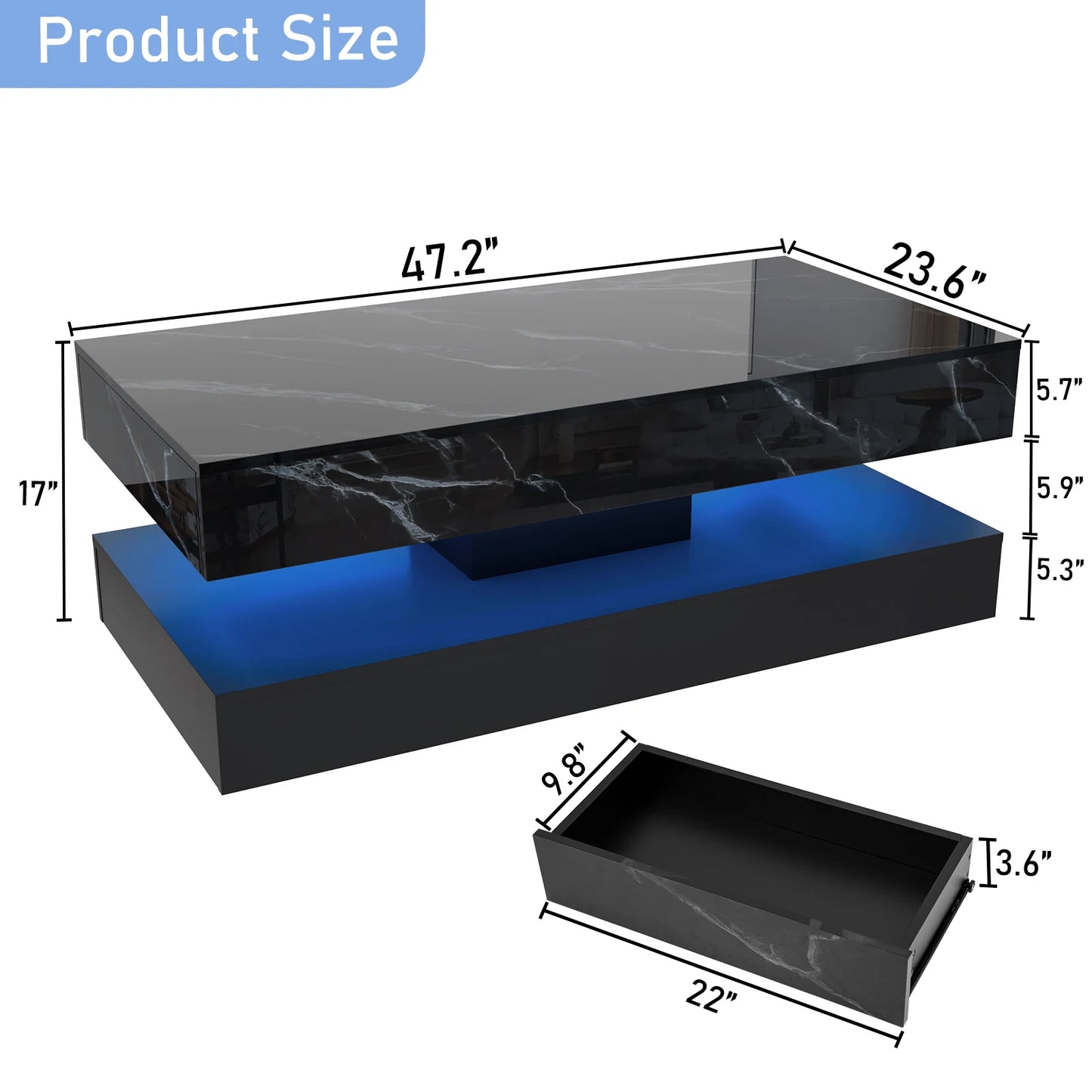 Modern LED Coffee Table