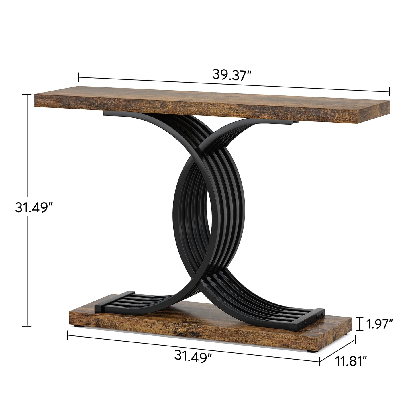 Modern Gold Entryway Table