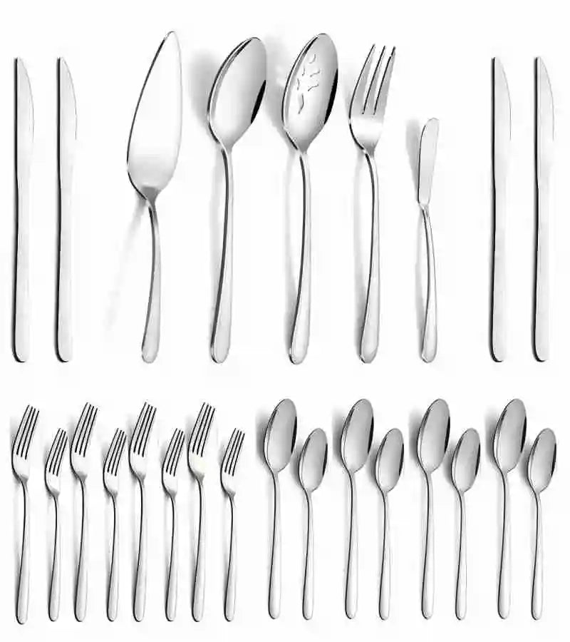 65 Pcs Stainless Steel Silverware Set