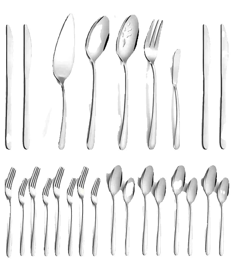 65 Pcs Stainless Steel Silverware Set