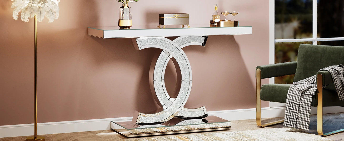 Modern Gold Entryway Table