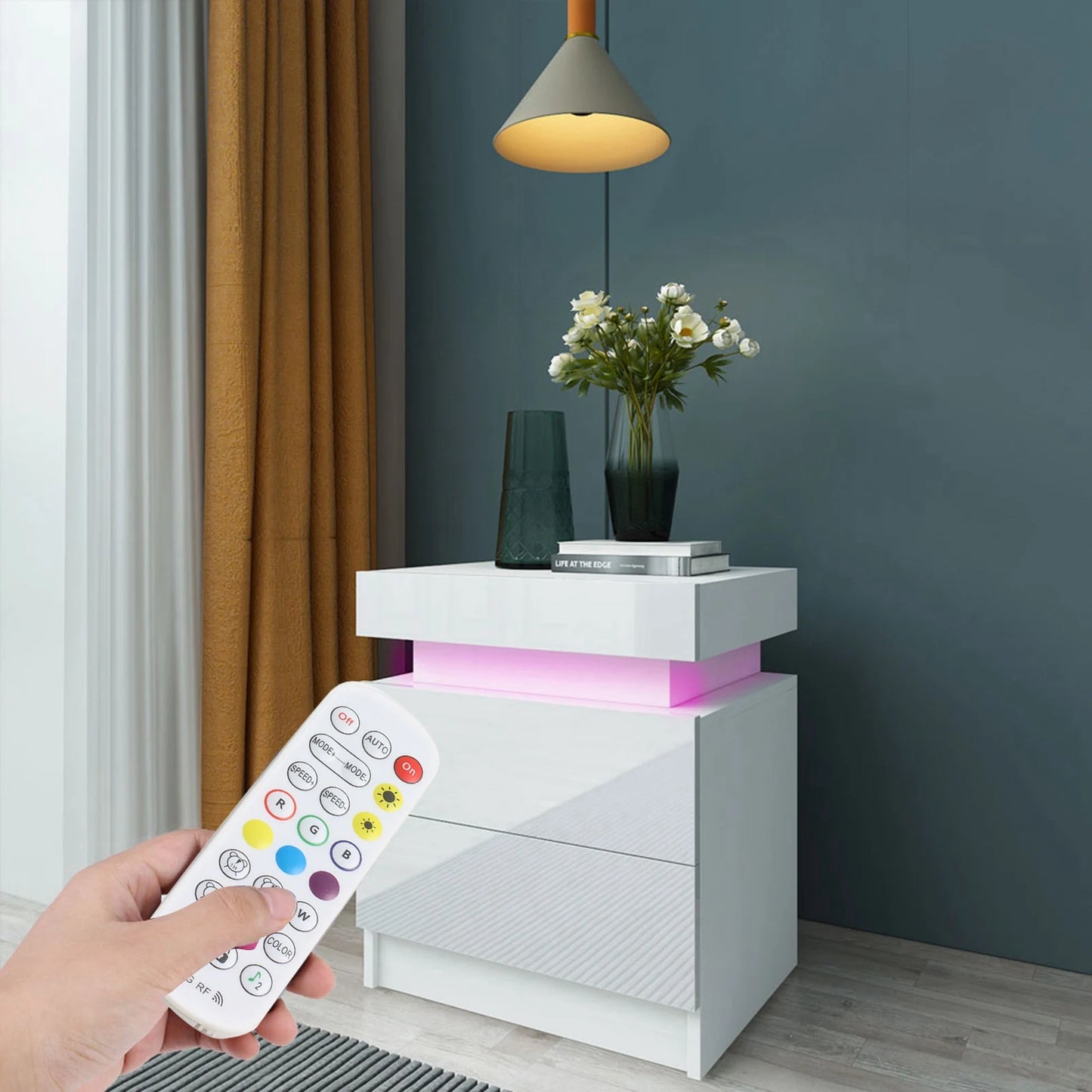 LED Bedside Nightstand