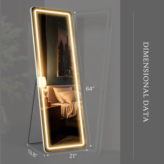 LED Full Body Standing Floor Mirror