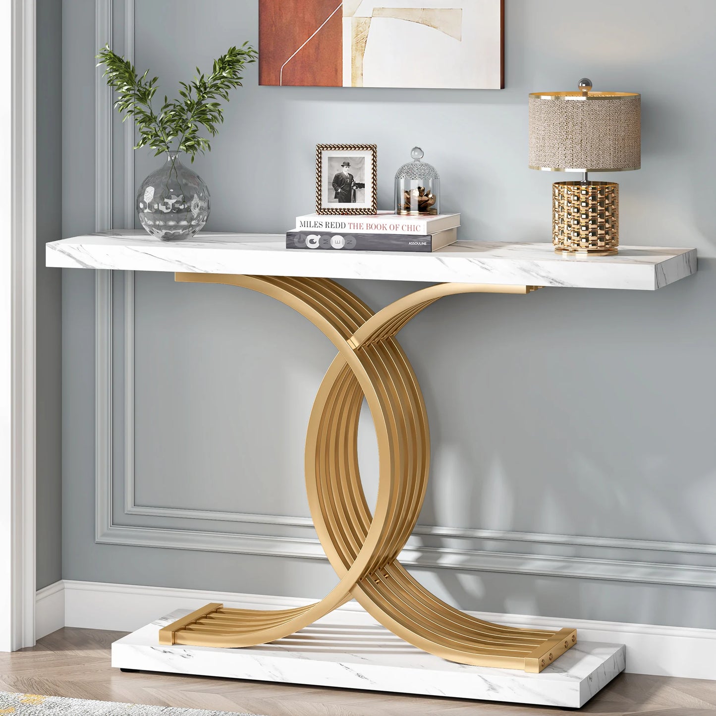 Modern Gold Entryway Table