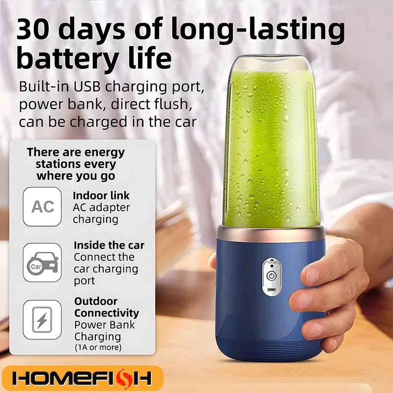 Portable USB Electric Fruit Juicer