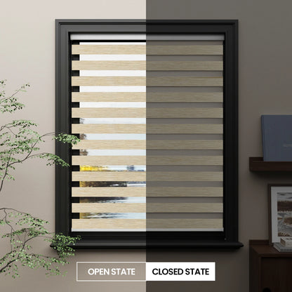 Bluetooth Smart Motorized Blackout Shades for Home Office Voice & Remote/App Controlled Roller Blinds with Safety Features