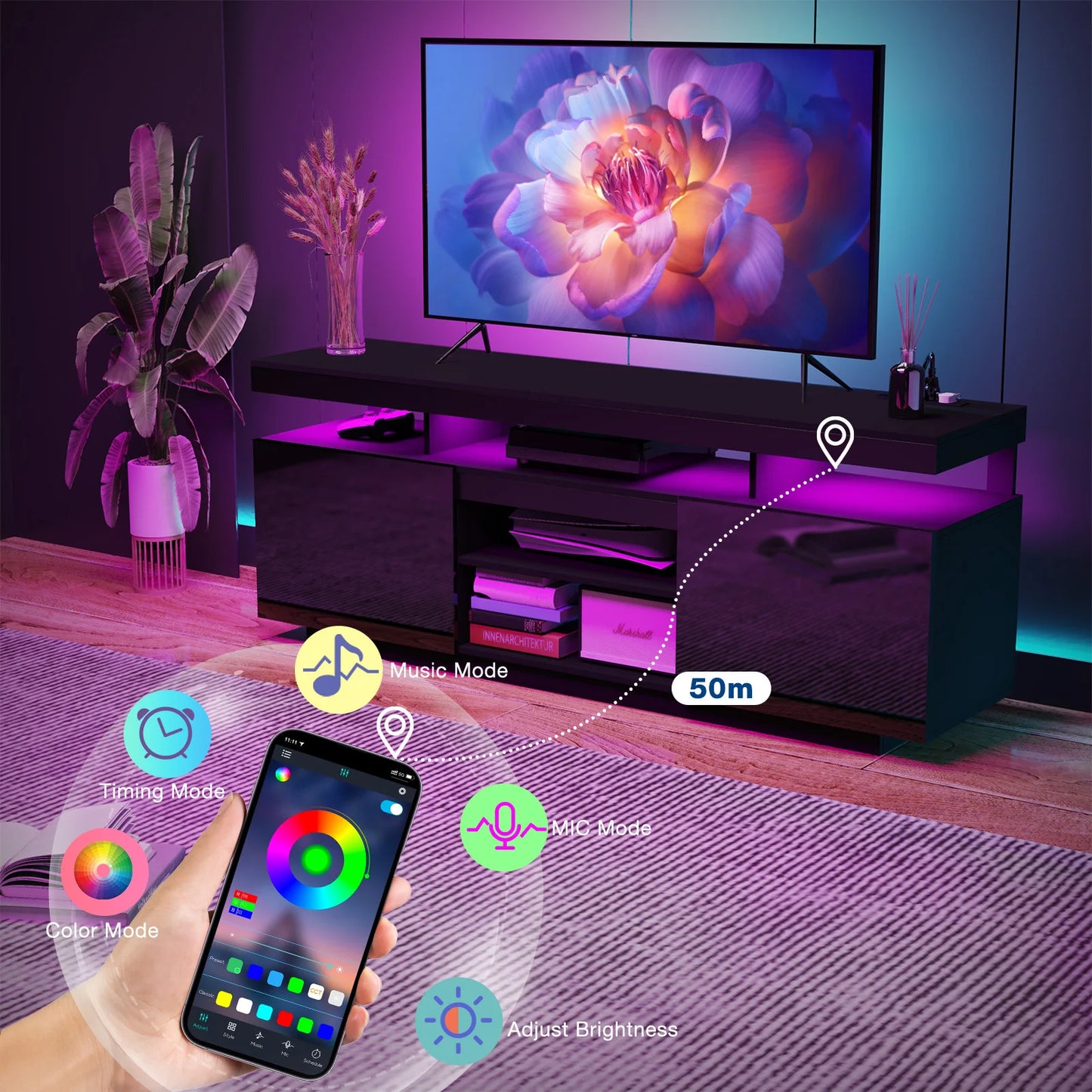 LED TV Entertainment Center