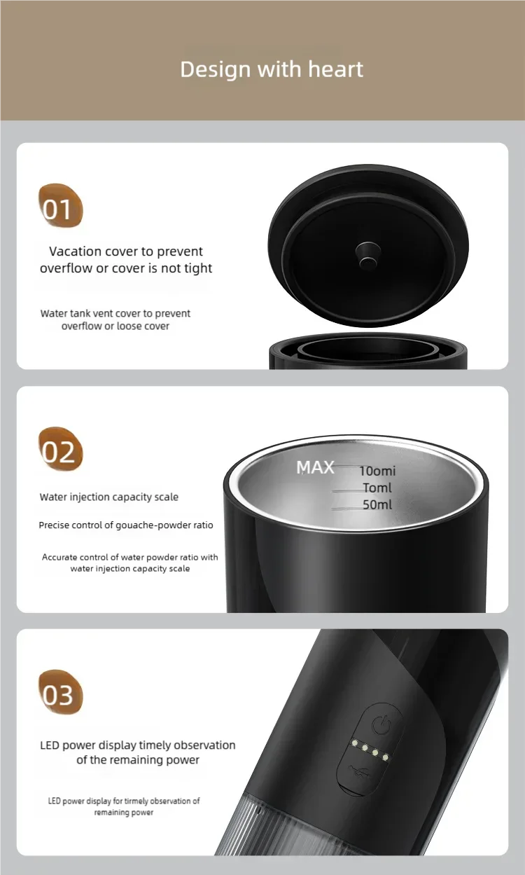 Portable Espresso Coffee Machine KFJ-1S-S1201C1 20Bar High Pressure Capsule/Ground Dual Extraction Travel /Office