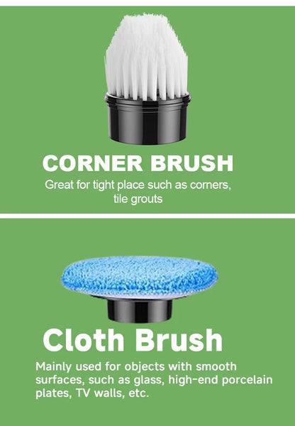 Household Multipurpose Electric Cleaning Brush Cordless Spin Scrubber Kitchen Gadgets Hair Brushes Bathroom Broom Toilet Mops