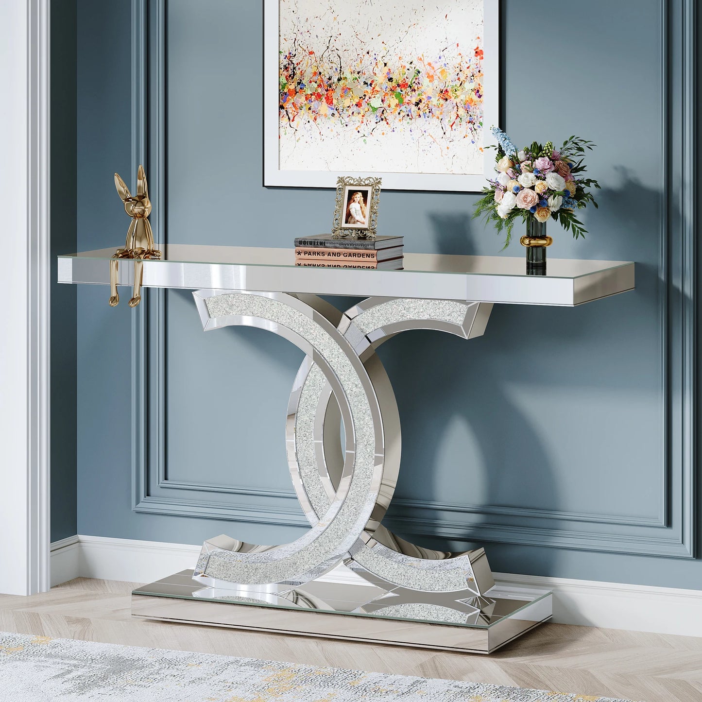 Modern Gold Entryway Table