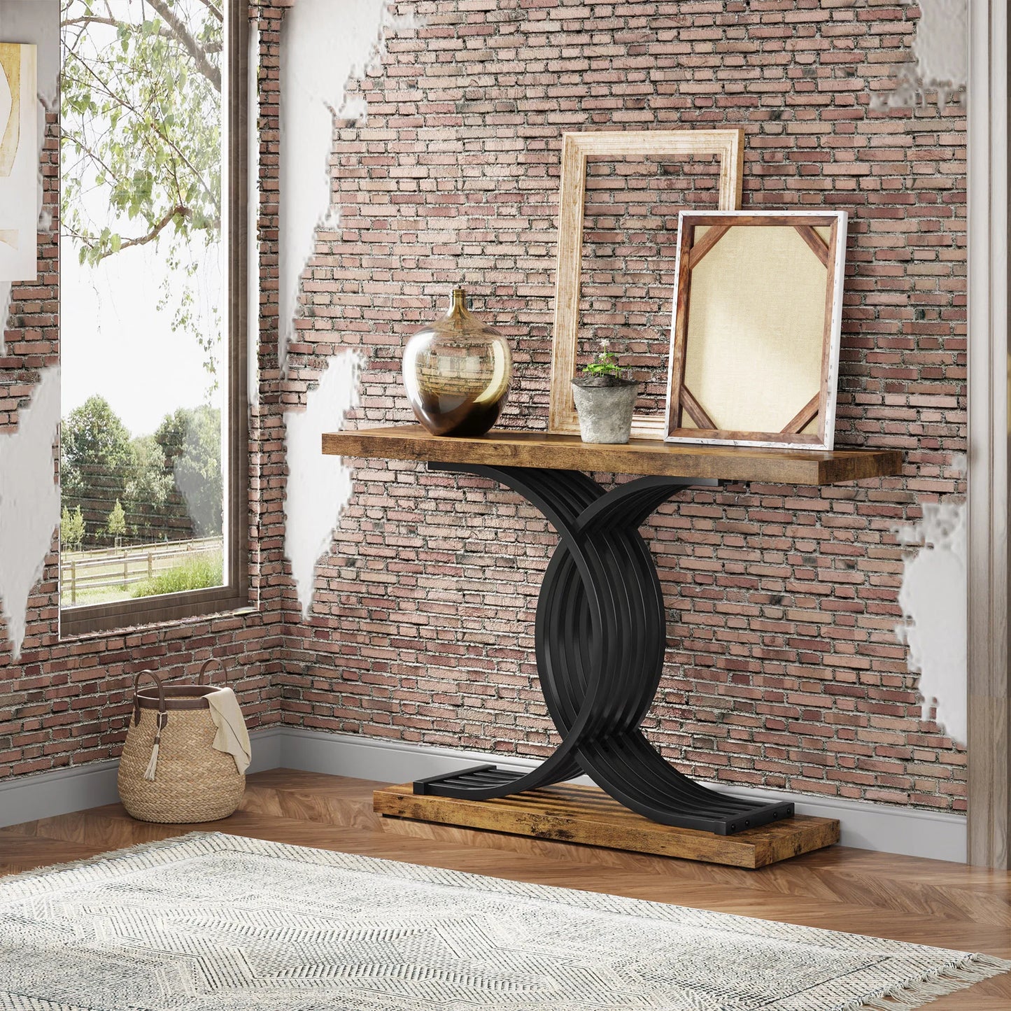 Modern Gold Entryway Table