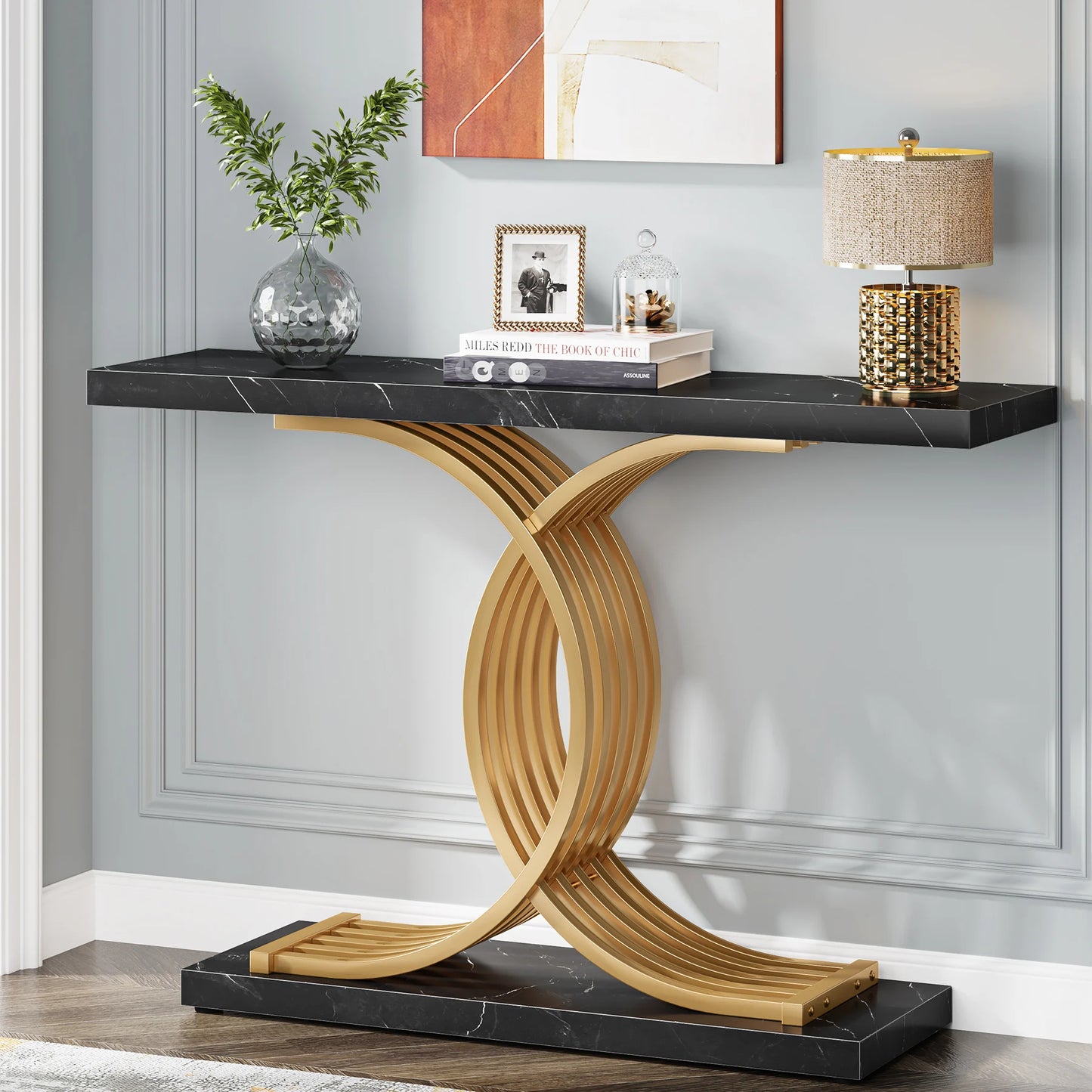 Modern Gold Entryway Table