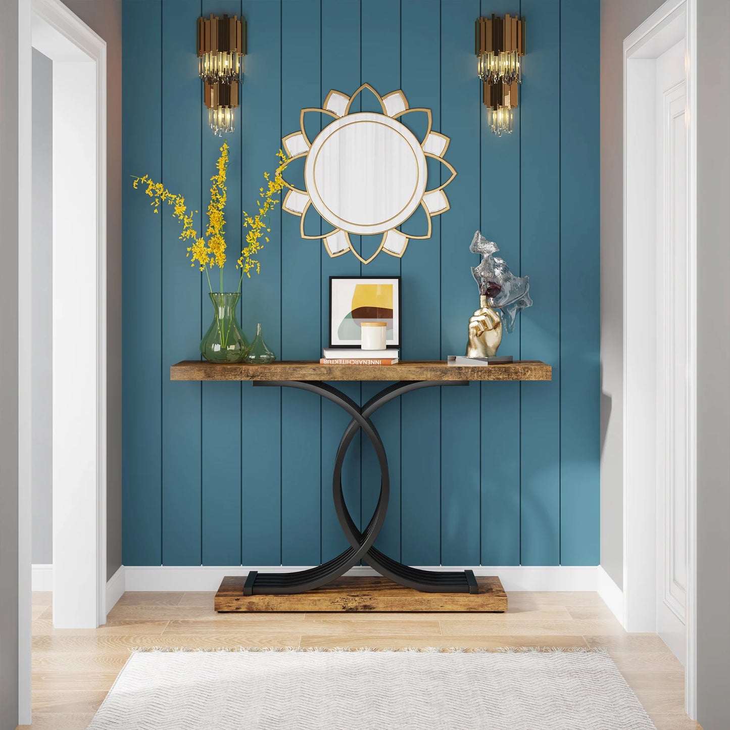 Modern Gold Entryway Table