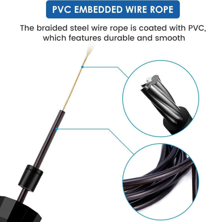 The New Jump Rope Steel Wire Skipping Exercise Adjustable Jumping Fitness Workout Training Home Sport Equipment Tangle-Free