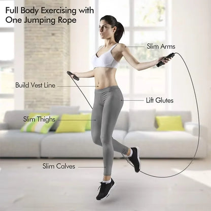 The New Jump Rope Steel Wire Skipping Exercise Adjustable Jumping Fitness Workout Training Home Sport Equipment Tangle-Free