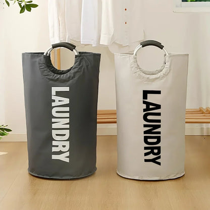 Oxford Fabric Laundry Basket Space-saving Clothes Storage Bag Waterproof Laundry Basket for Laundry Room Storage Organizer