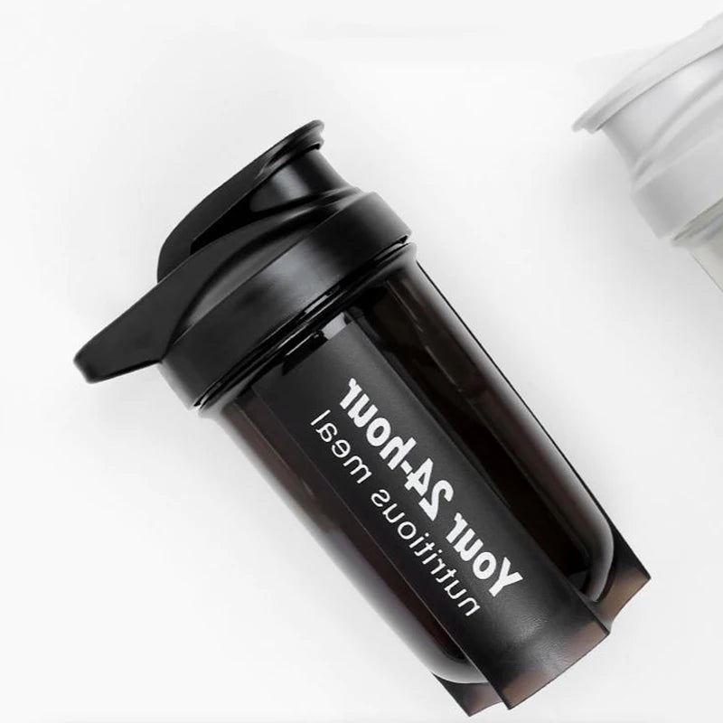 Sport Shaker Bottle 500ML Whey Protein Powder Mixing Bottle Sport Fitness Gym Shaker Outdoor Portable Plastic Drink Bottle