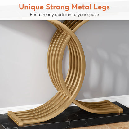Modern Gold Entryway Table