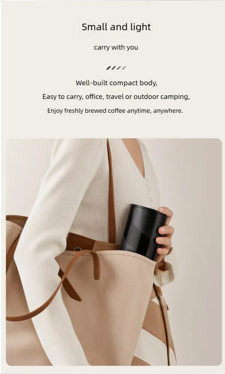 Portable Espresso Coffee Machine KFJ-1S-S1201C1 20Bar High Pressure Capsule/Ground Dual Extraction Travel /Office