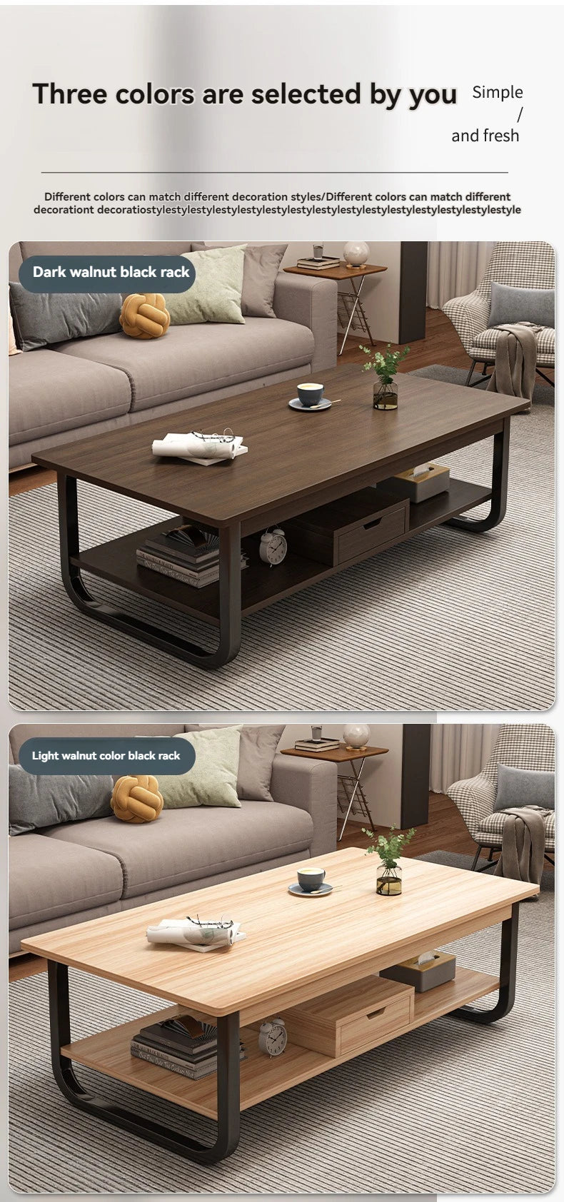Modern minimalist coffee table