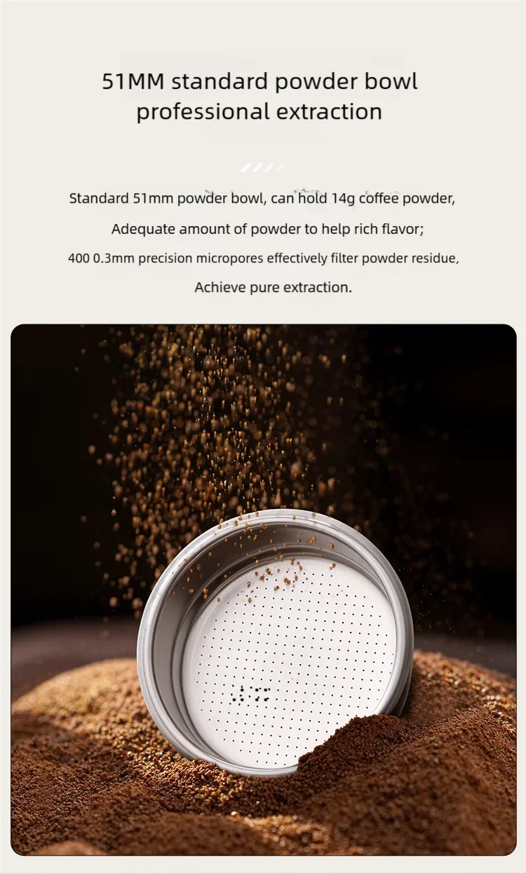 Portable Espresso Coffee Machine KFJ-1S-S1201C1 20Bar High Pressure Capsule/Ground Dual Extraction Travel /Office