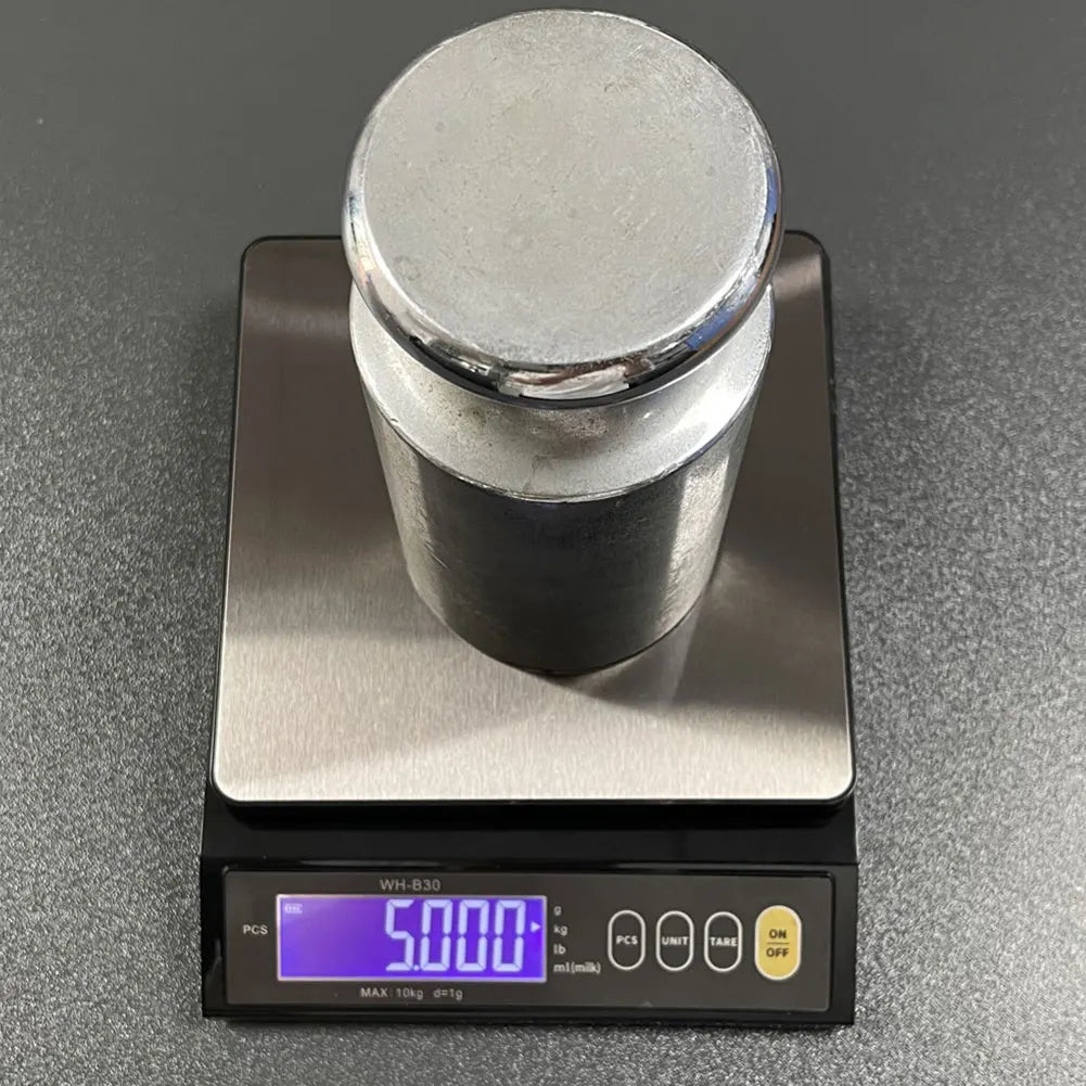 10kg/1g Digital Kitchen Scale Tare Function Electronic Food Scale LCD Display Gram Scale with Stainless Steel for Cooking Baking