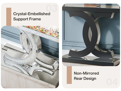 Modern Gold Entryway Table