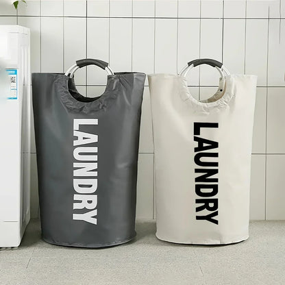 Oxford Fabric Laundry Basket Space-saving Clothes Storage Bag Waterproof Laundry Basket for Laundry Room Storage Organizer