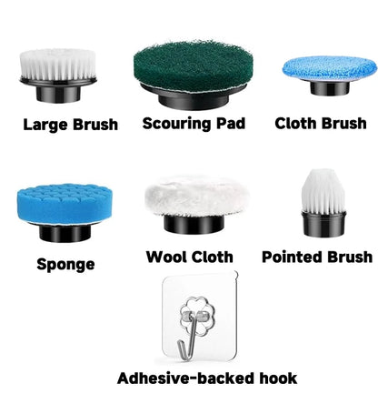 Household Multipurpose Electric Cleaning Brush Cordless Spin Scrubber Kitchen Gadgets Hair Brushes Bathroom Broom Toilet Mops