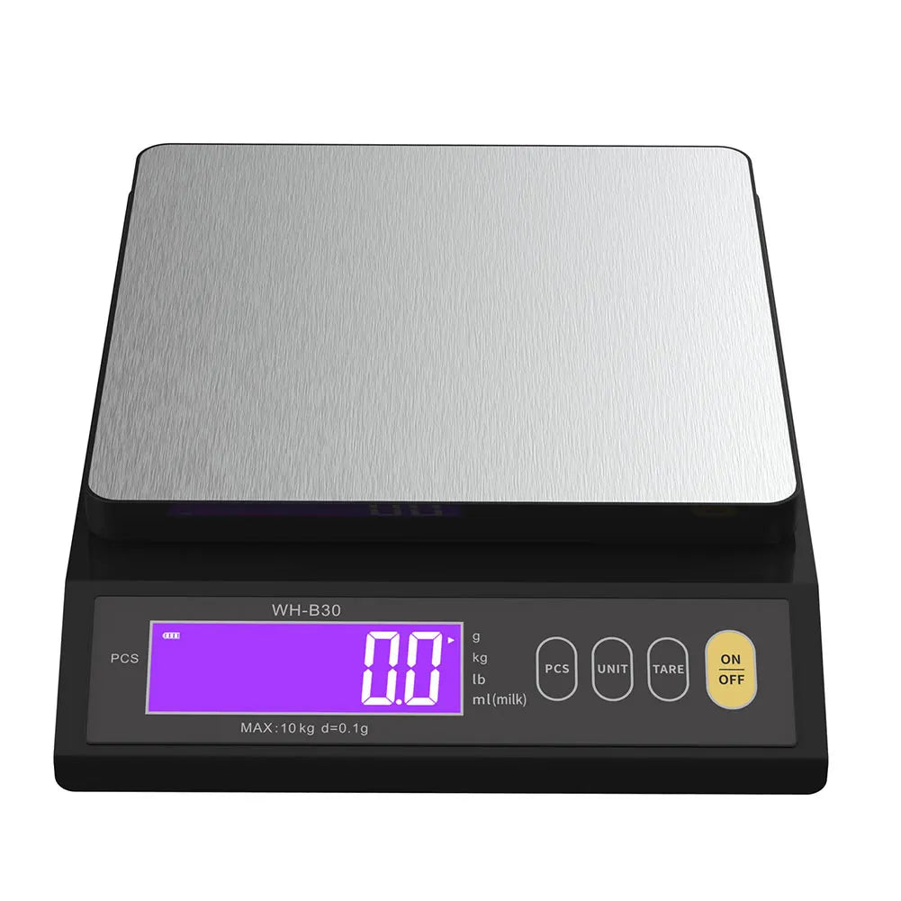 10kg/1g Digital Kitchen Scale Tare Function Electronic Food Scale LCD Display Gram Scale with Stainless Steel for Cooking Baking