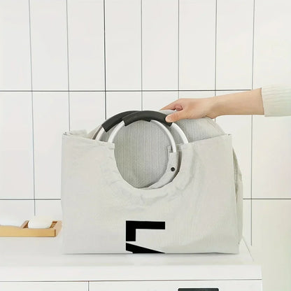 Oxford Fabric Laundry Basket Space-saving Clothes Storage Bag Waterproof Laundry Basket for Laundry Room Storage Organizer