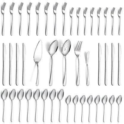65 Pcs Stainless Steel Silverware Set