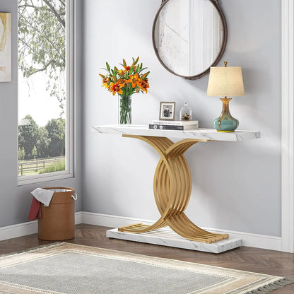 Modern Gold Entryway Table