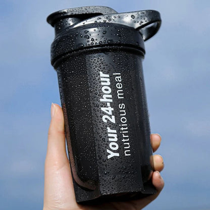 Sport Shaker Bottle 500ML Whey Protein Powder Mixing Bottle Sport Fitness Gym Shaker Outdoor Portable Plastic Drink Bottle