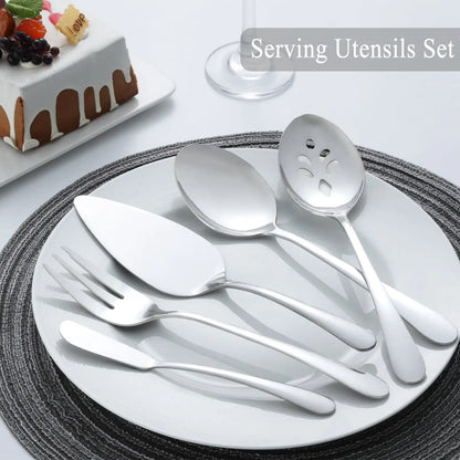 65 Pcs Stainless Steel Silverware Set
