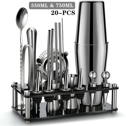 Boston Cocktail Shaker Set 20-Piece