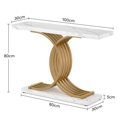 Modern Gold Entryway Table