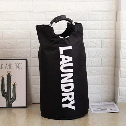 Oxford Fabric Laundry Basket Space-saving Clothes Storage Bag Waterproof Laundry Basket for Laundry Room Storage Organizer