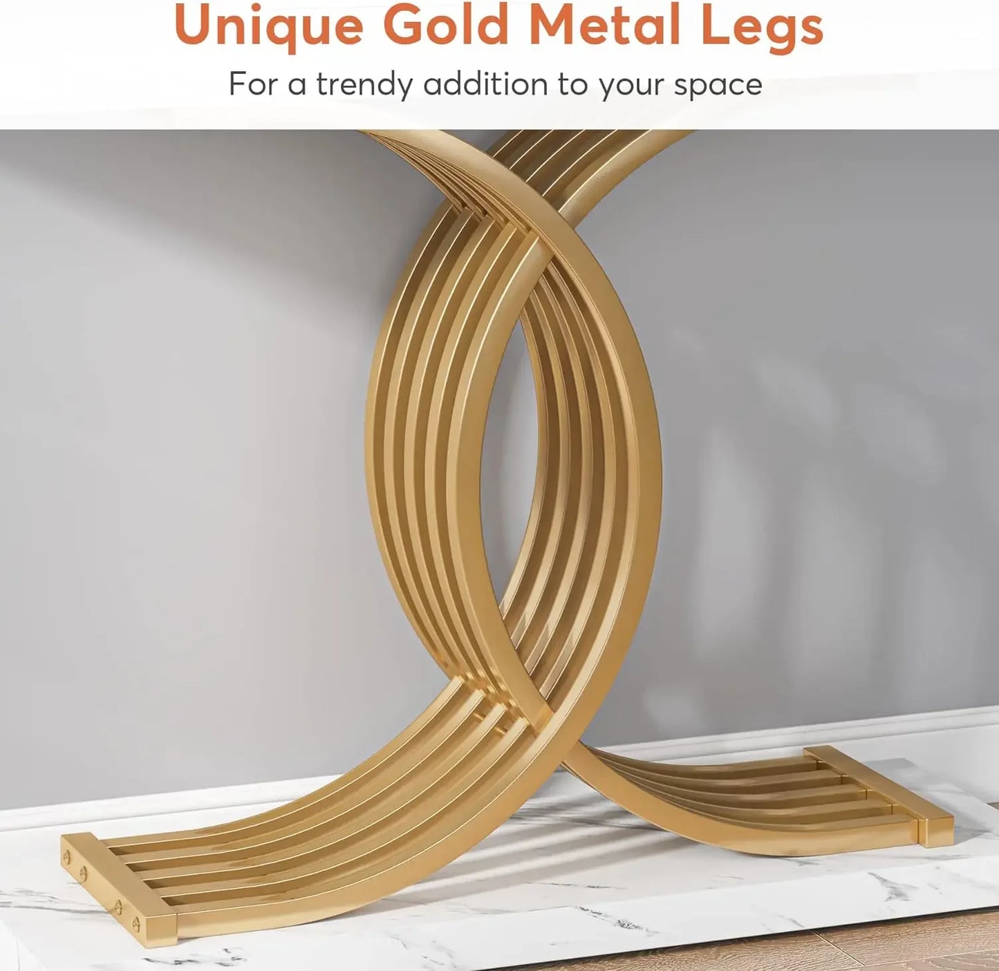 Modern Gold Entryway Table