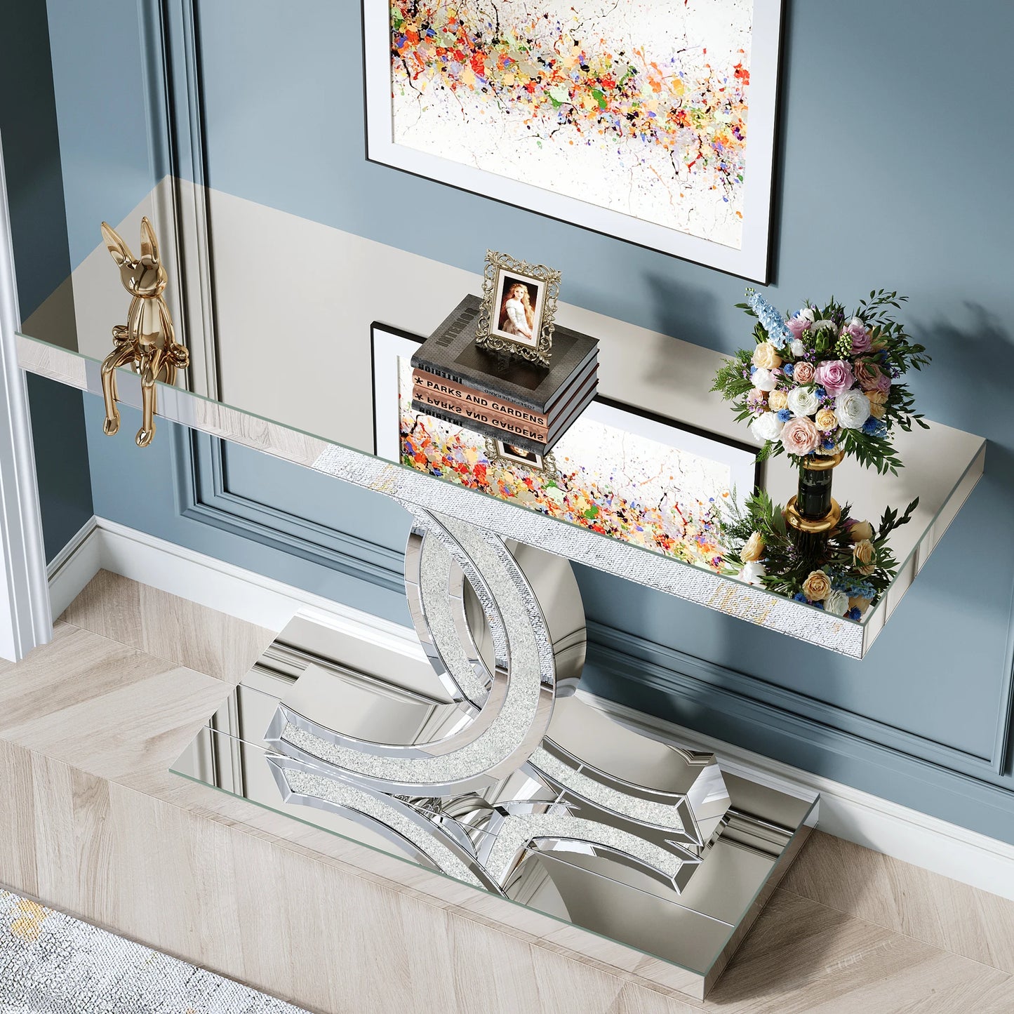 Modern Gold Entryway Table