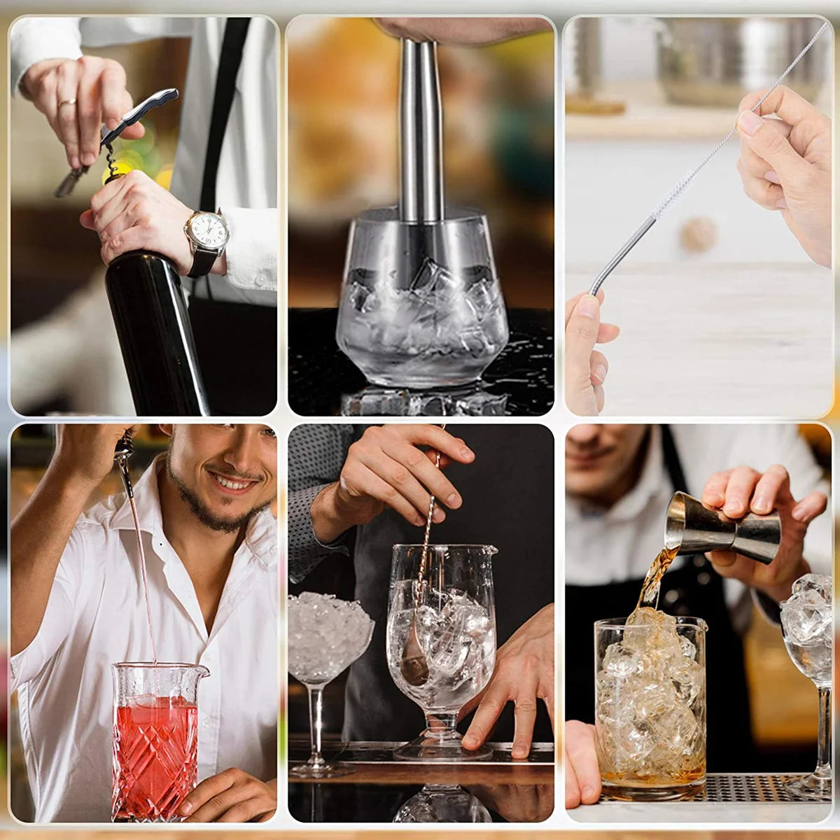Boston Cocktail Shaker Set 20-Piece