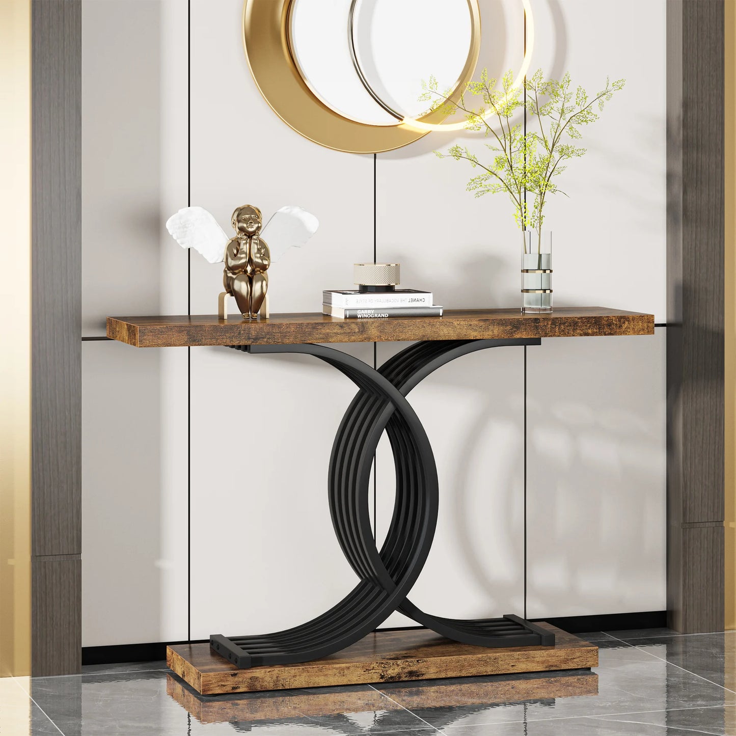 Modern Gold Entryway Table
