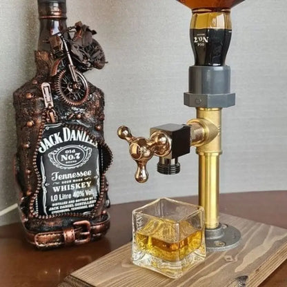 Wooden Liquor Dispenser Station